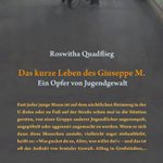 Literatur: „Das kurze Leben des Guiseppe M.“ Ein Opfer von Jugendgewalt